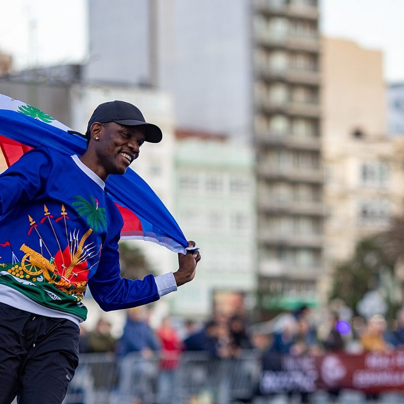 Gesny Pierre-Louis, champion haïtien d'inline freestyle